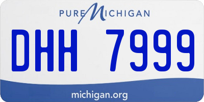 MI license plate DHH7999