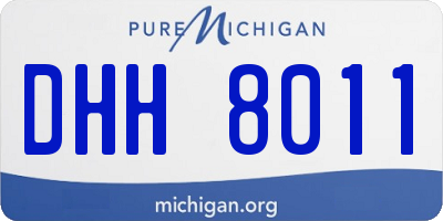 MI license plate DHH8011