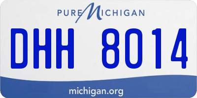 MI license plate DHH8014
