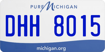MI license plate DHH8015