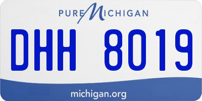 MI license plate DHH8019