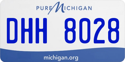 MI license plate DHH8028