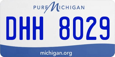 MI license plate DHH8029