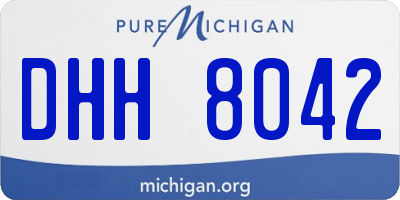 MI license plate DHH8042