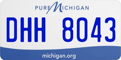 MI license plate DHH8043