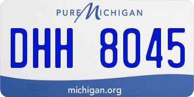 MI license plate DHH8045