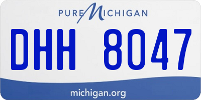 MI license plate DHH8047