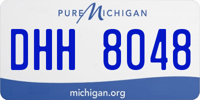 MI license plate DHH8048