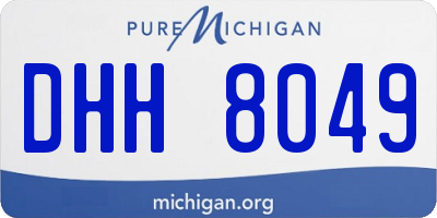 MI license plate DHH8049