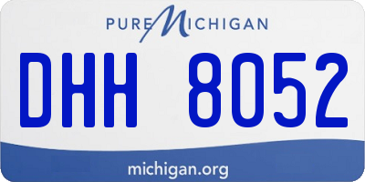 MI license plate DHH8052