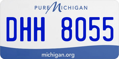 MI license plate DHH8055