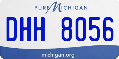 MI license plate DHH8056