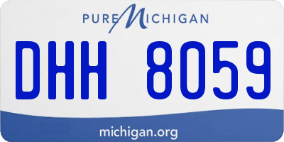 MI license plate DHH8059