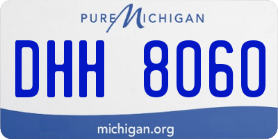 MI license plate DHH8060