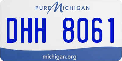 MI license plate DHH8061