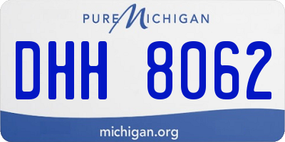 MI license plate DHH8062