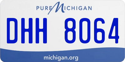 MI license plate DHH8064