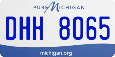 MI license plate DHH8065