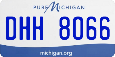 MI license plate DHH8066