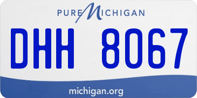 MI license plate DHH8067