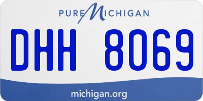 MI license plate DHH8069