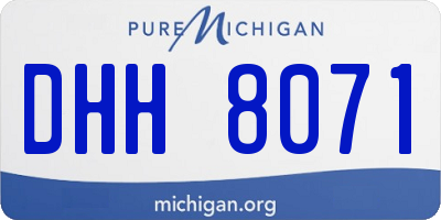 MI license plate DHH8071
