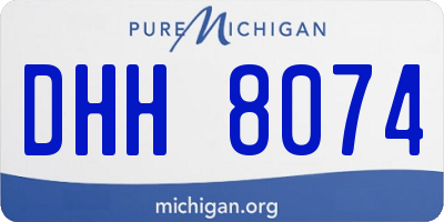 MI license plate DHH8074