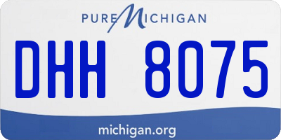 MI license plate DHH8075