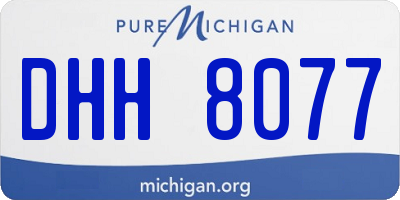 MI license plate DHH8077