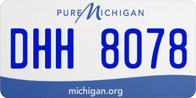 MI license plate DHH8078