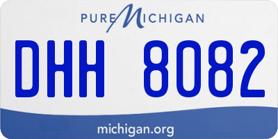 MI license plate DHH8082