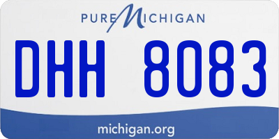 MI license plate DHH8083