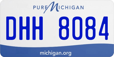 MI license plate DHH8084