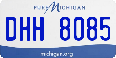 MI license plate DHH8085