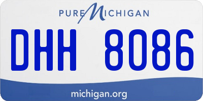 MI license plate DHH8086