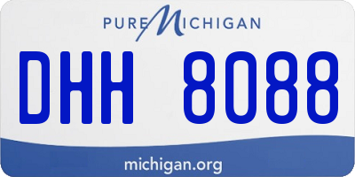 MI license plate DHH8088