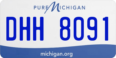 MI license plate DHH8091