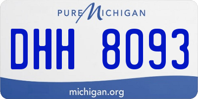 MI license plate DHH8093