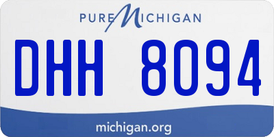 MI license plate DHH8094