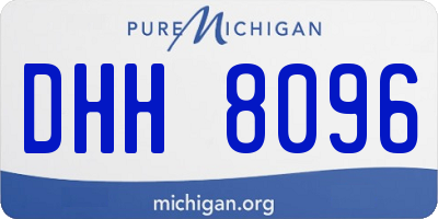 MI license plate DHH8096