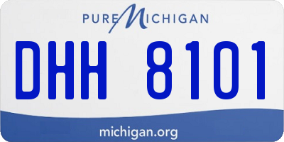 MI license plate DHH8101