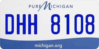 MI license plate DHH8108