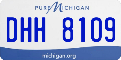 MI license plate DHH8109
