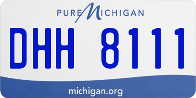 MI license plate DHH8111