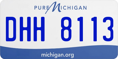 MI license plate DHH8113