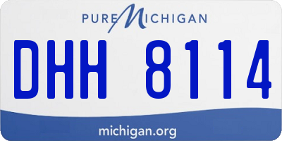 MI license plate DHH8114