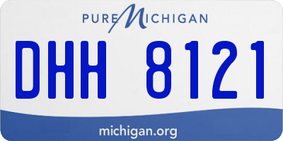 MI license plate DHH8121
