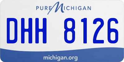 MI license plate DHH8126