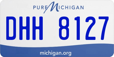 MI license plate DHH8127