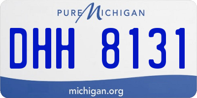 MI license plate DHH8131